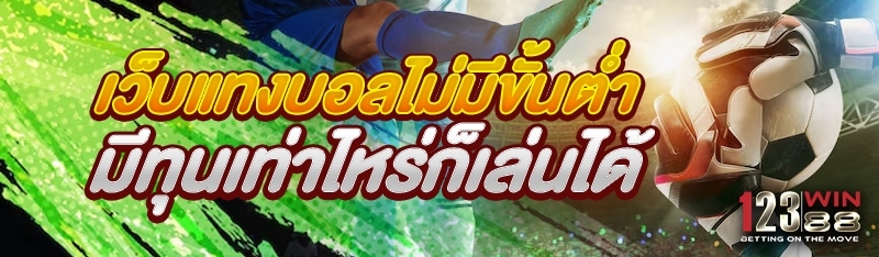 เว็บแทงบอลไม่มีขั้นต่ำ มีทุนเท่าไหร่ก็เล่นได้