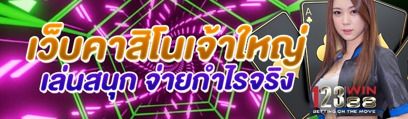 เว็บคาสิโนเจ้าใหญ่ เล่นสนุก จ่ายกำไรจริง