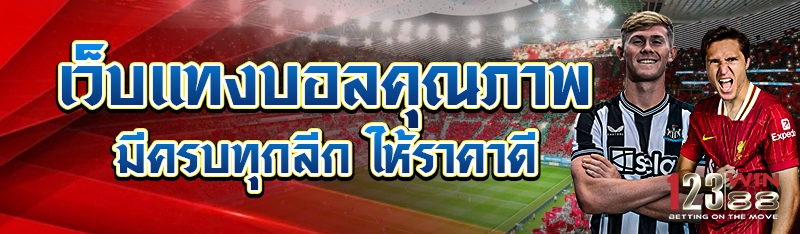 เว็บแทงบอลคุณภาพ มีครบทุกลีก ให้ราคาดี