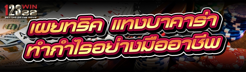 เผยทริค แทงบาคาร่า ทำกำไรอย่างมืออาชีพ