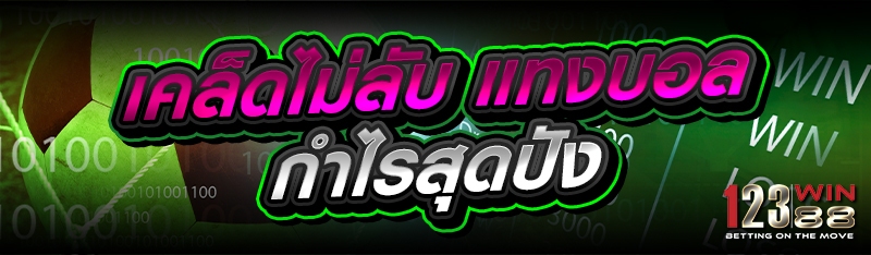 เคล็ดไม่ลับ  แทงบอล กำไรสุดปัง