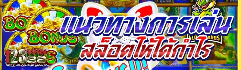 แนวทางการเล่นสล็อตให้ได้กำไร