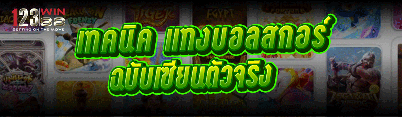 เทคนิค แทงบอลสกอร์ ฉบับเซียนตัวจริง 