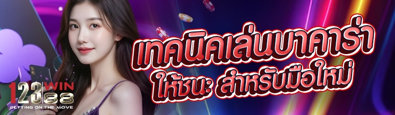 เทคนิคเล่นบาคาร่าให้ชนะ สำหรับมือใหม่