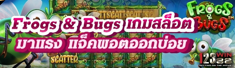 Frogs & Bugs เกมสล็อตมาแรง แจ็คพอตออกบ่อย
