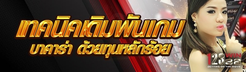 เทคนิคเดิมพัน เกมบาคาร่า ด้วยทุนหลักร้อย