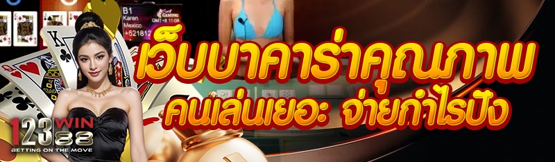 เว็บบาคาร่าคุณภาพ คนเล่นเยอะ จ่ายกำไรปัง